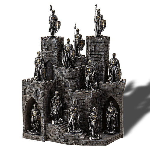 Castle Display with 12 Knights