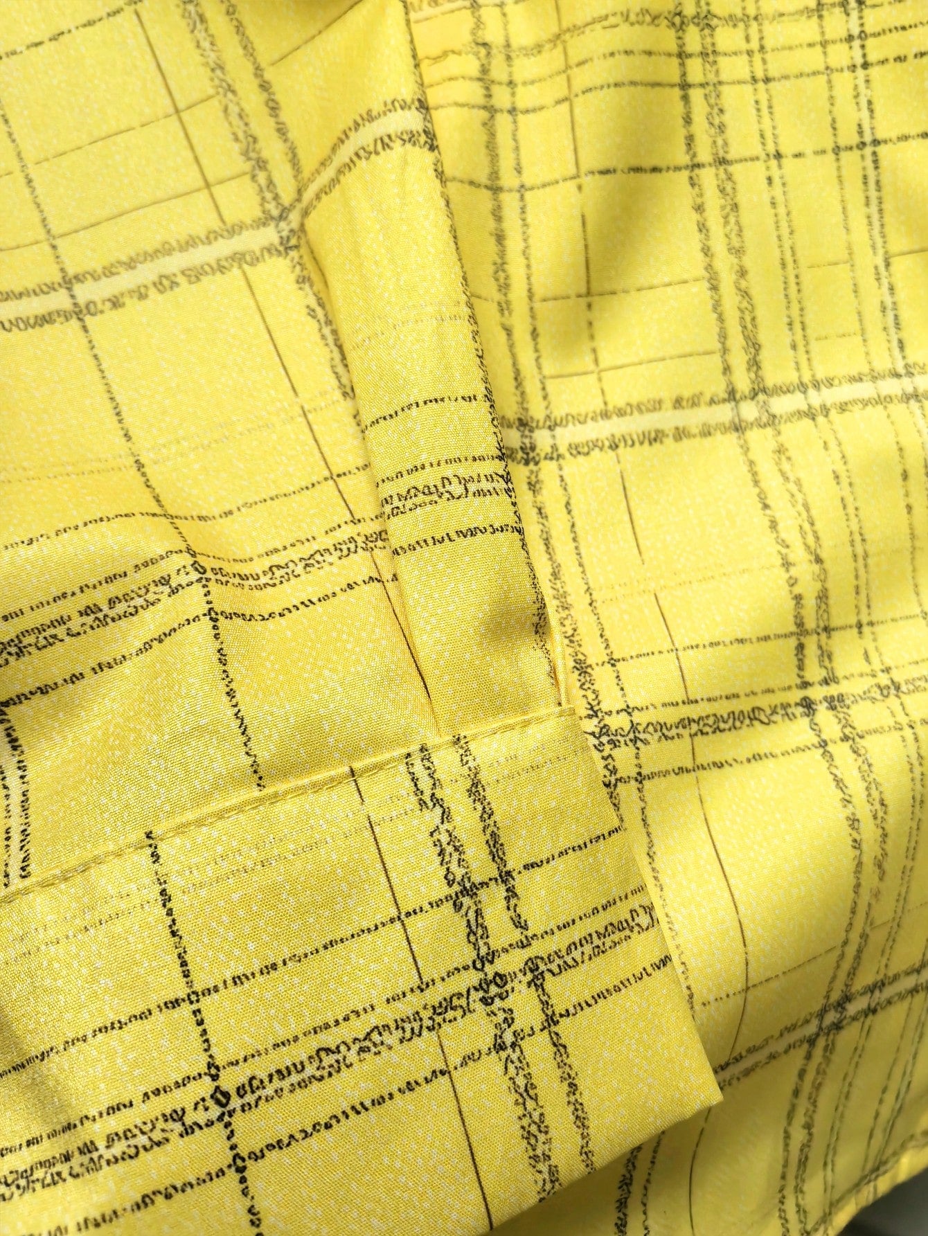 Casual Fashion Plaid Print Women's Plus Size Long Sleeve Button-Up Shirt Blouse Yellow
