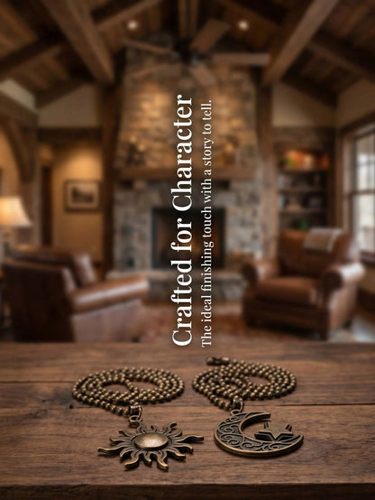 Ceiling Fan Pull Chain Set, 4pcs Moon Pattern Pull Chain Extension, Ceiling Fan Pull Chain Pendant, 12 Inch Ceiling Fan Chain Extender With Ball Fan Chain Connector