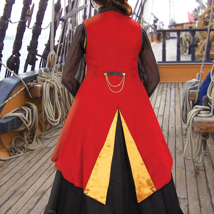 Charlotte De Berry Privateer Coat Rear Detail of Duck Tail