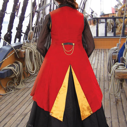 Charlotte De Berry Privateer Coat Rear Detail of Duck Tail