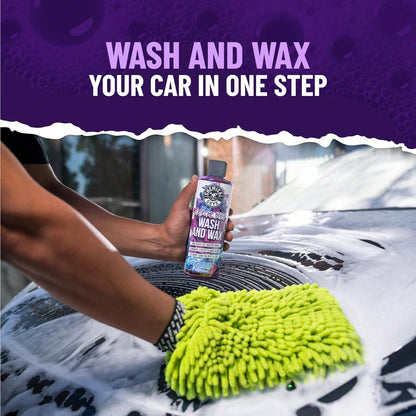 Chemical Guys Extreme Bodywash &Amp; Wax Foaming Car Wash Soap- Soap For Foam Cannons, Foam Guns, Or Bucket Washes For Cars, Trucks, Motorcycles, RVs, And More, Grape Scent- 16 Oz