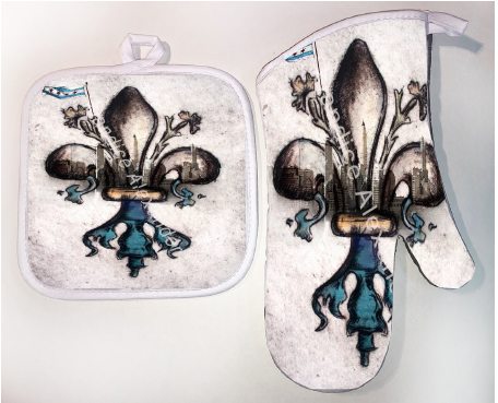 Pot Holder & Oven Mitt Set