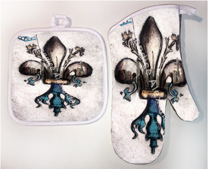 Pot Holder & Oven Mitt Set