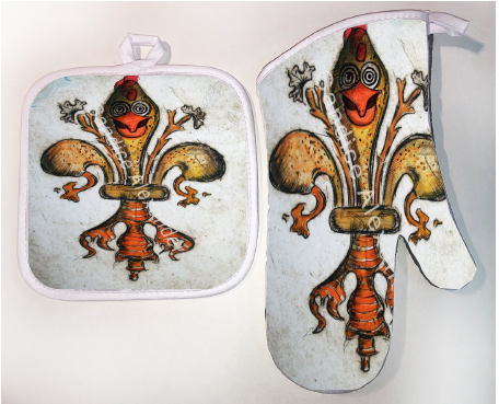 Pot Holder & Oven Mitt Set