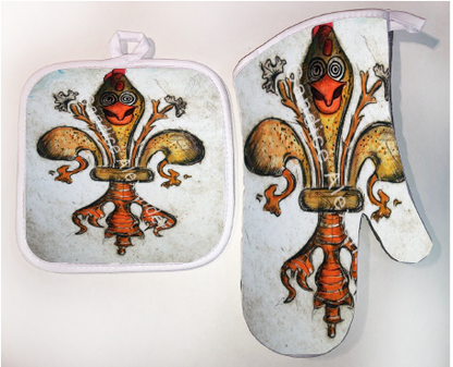 Pot Holder & Oven Mitt Set