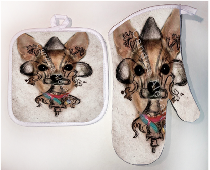 Pot Holder & Oven Mitt Set