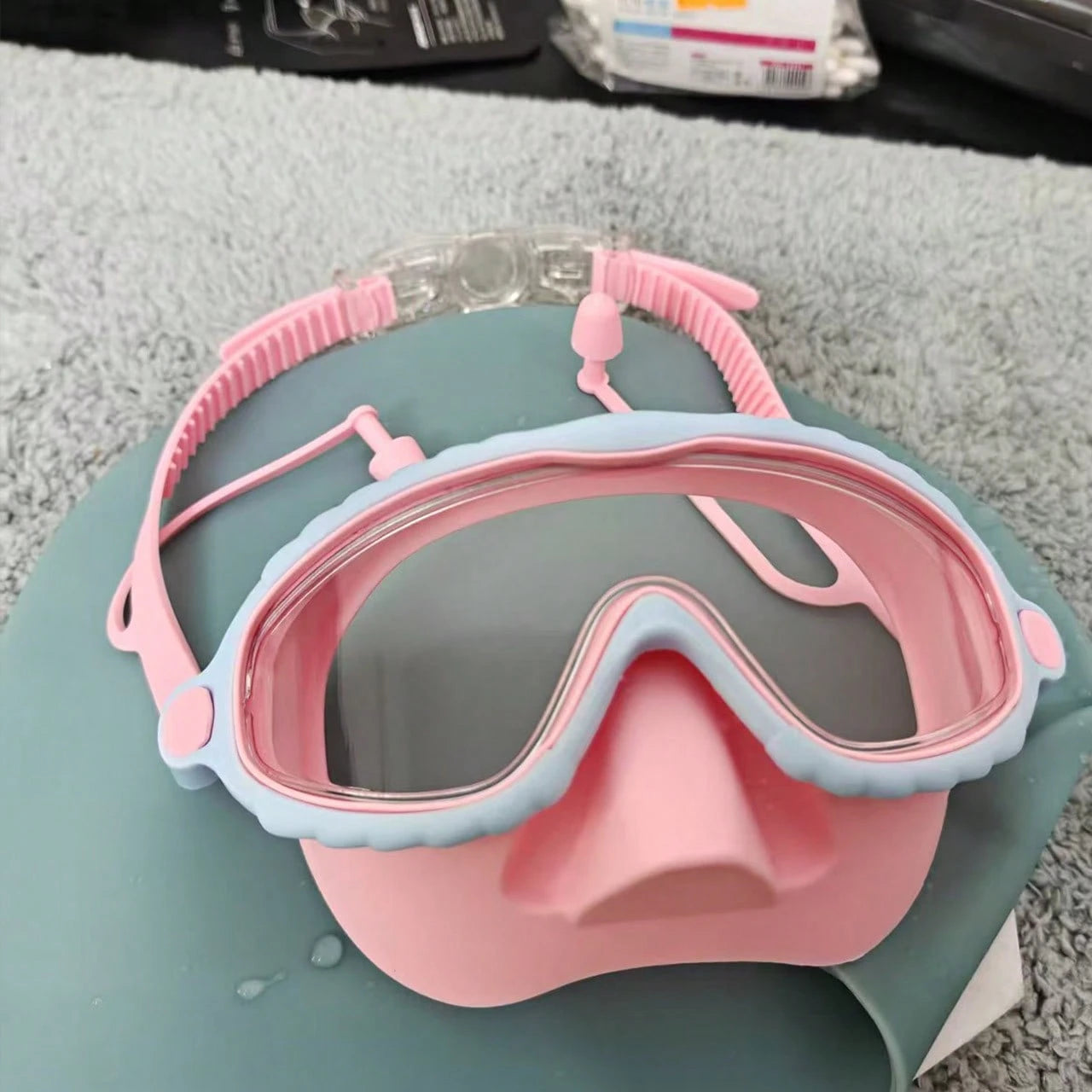 Children's Large Frame Anti-Choking Swimming Goggles HD Anti-Fog Swimming Goggles Children's Outdoor Swimming Equipment, Back To School