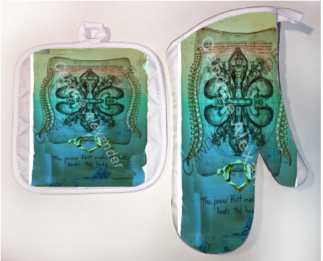 Pot Holder & Oven Mitt Set