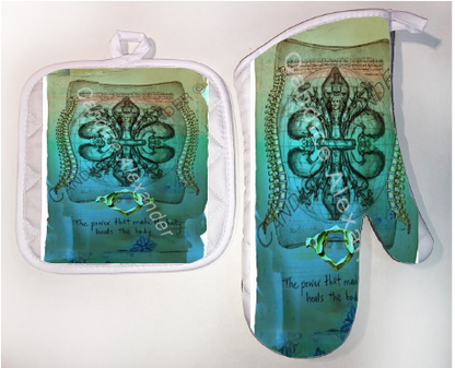 Pot Holder & Oven Mitt Set