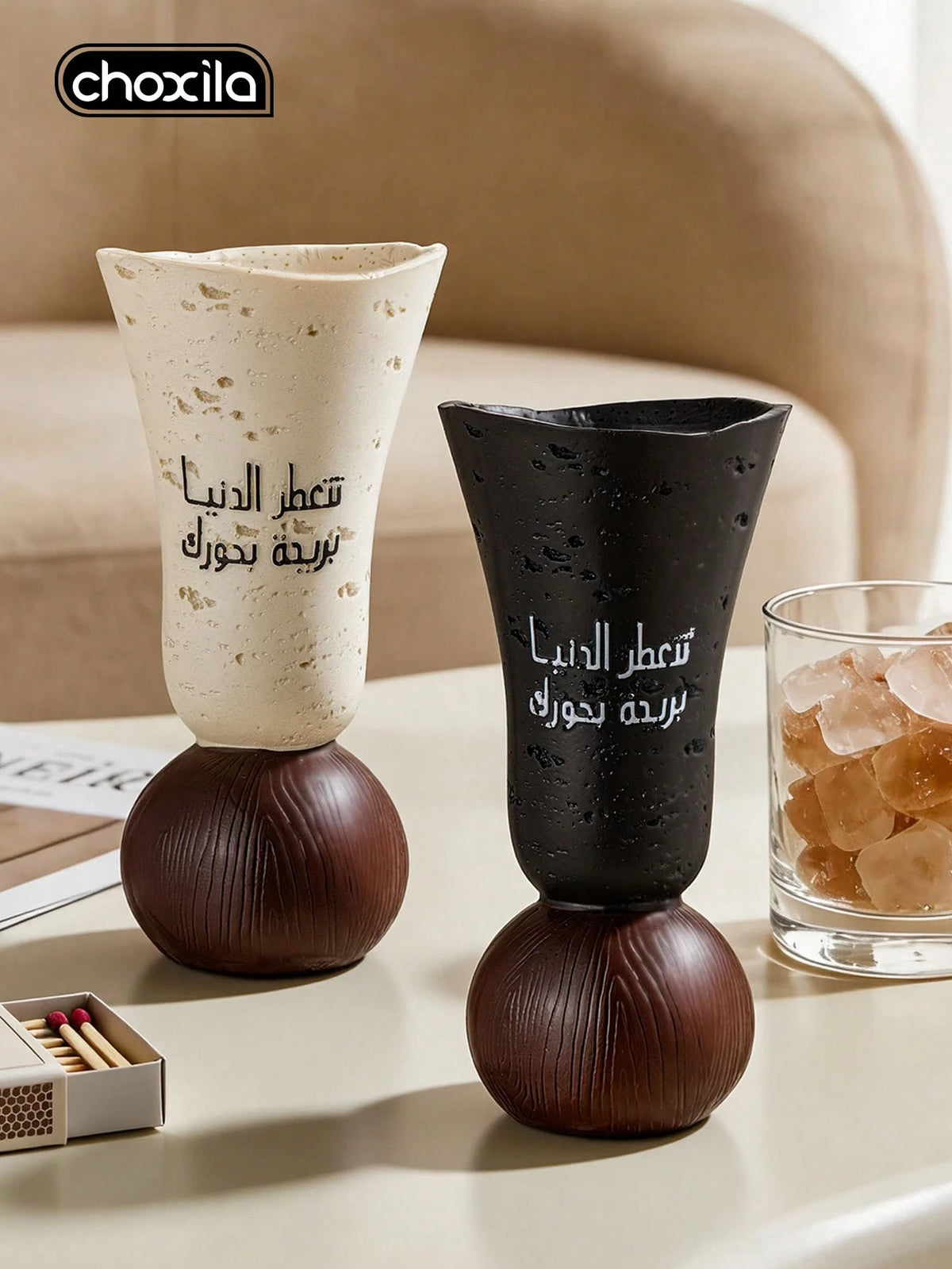 choxila 1pc Resin Incense Burner,,A Sophisticated Home Decor Fragrance Diffuser, Elegant Arabic Calligraphy Design, Home Decoration Ornament, Festival Decorative Piece. Perfect For Afternoon Tea Sess