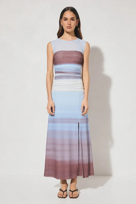 Chroma Dress Dusk Stripe