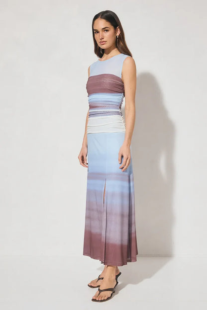 Chroma Dress Dusk Stripe