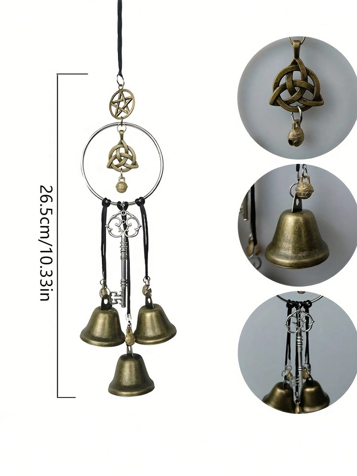 Cirelle 1pc Bell Door Handle Decoration Willow Wind Chime Home Decor,Home Decor ,Room Decor,Wall Decor Gifts Birthday Graduation