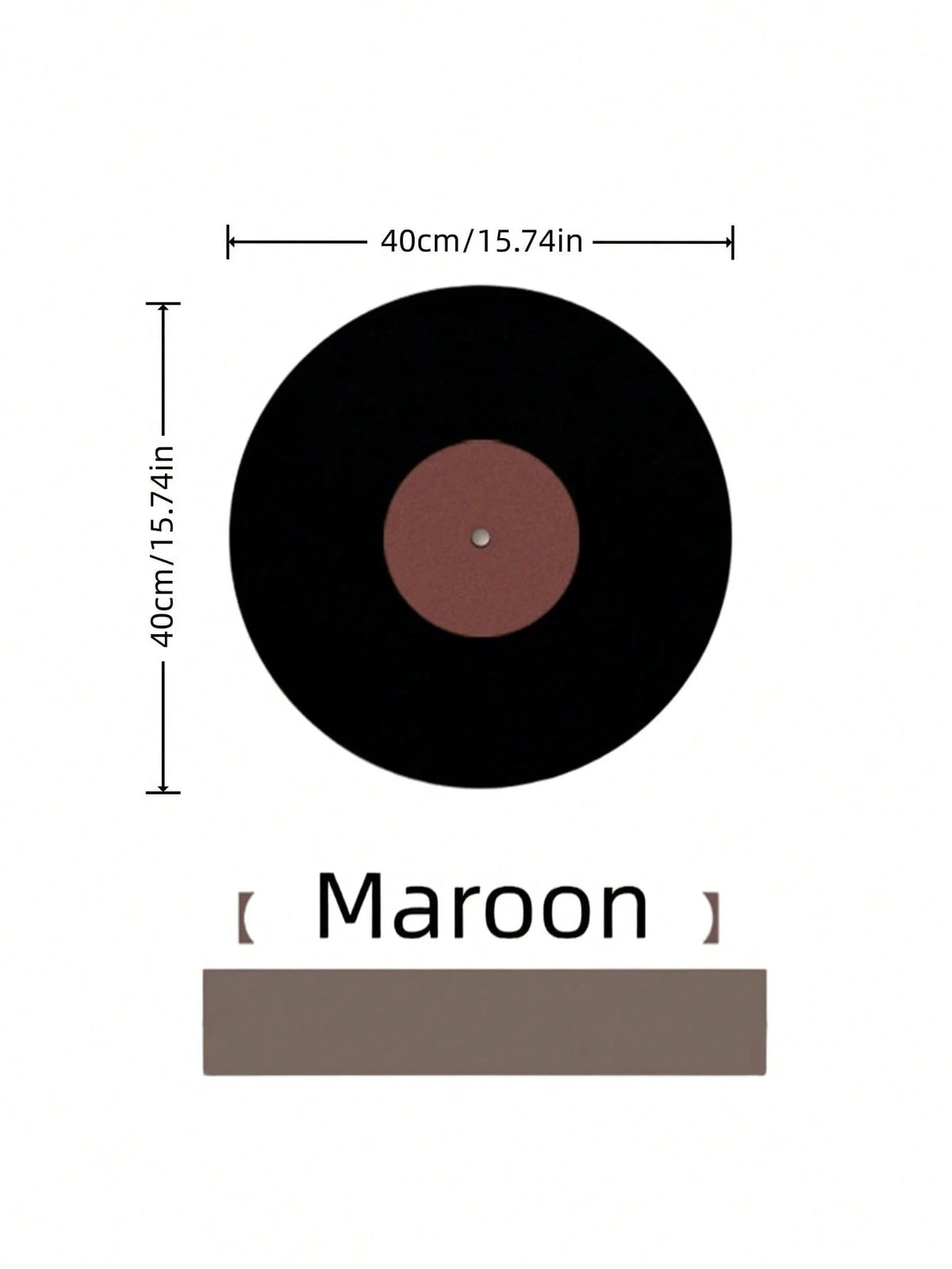Cirelle 1PC Vinyl Record Felt Board No Drill Wall Decor Retro Classical Photo Display Bar Cafe Atmosphere Background Wall Hanging Decorations