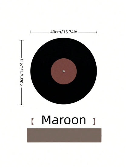 Cirelle 1PC Vinyl Record Felt Board No Drill Wall Decor Retro Classical Photo Display Bar Cafe Atmosphere Background Wall Hanging Decorations