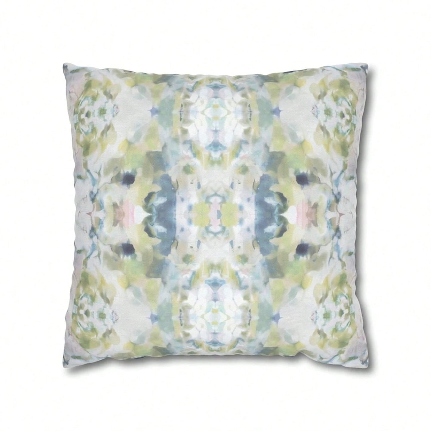 CKnight [Room Decor Pillow]Mirrored Art Throw Pillow Cover Blue Sage Green Watercolor Pillow Case Abstract Art Home Decor College Gi Bedroom Impressionist Modern