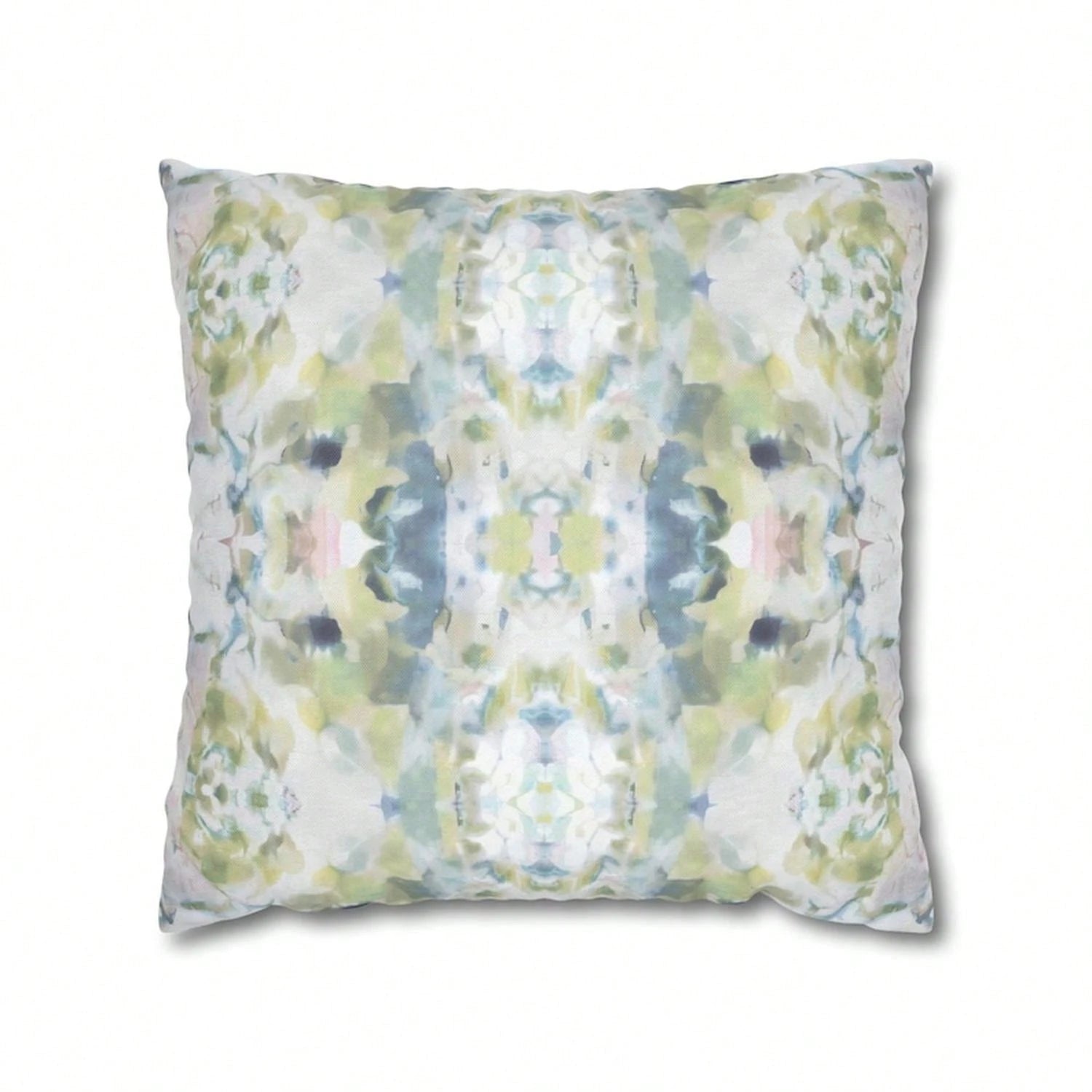 CKnight [Room Decor Pillow]Mirrored Art Throw Pillow Cover Blue Sage Green Watercolor Pillow Case Abstract Art Home Decor College Gi Bedroom Impressionist Modern