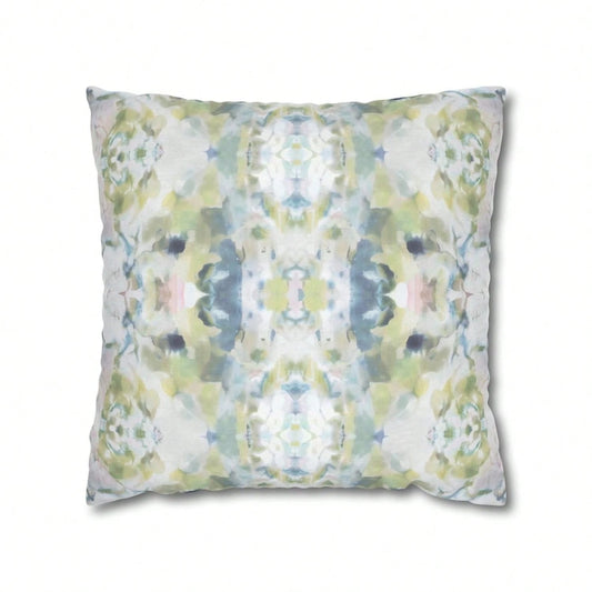 CKnight [Room Decor Pillow]Mirrored Art Throw Pillow Cover Blue Sage Green Watercolor Pillow Case Abstract Art Home Decor College Gi Bedroom Impressionist Modern