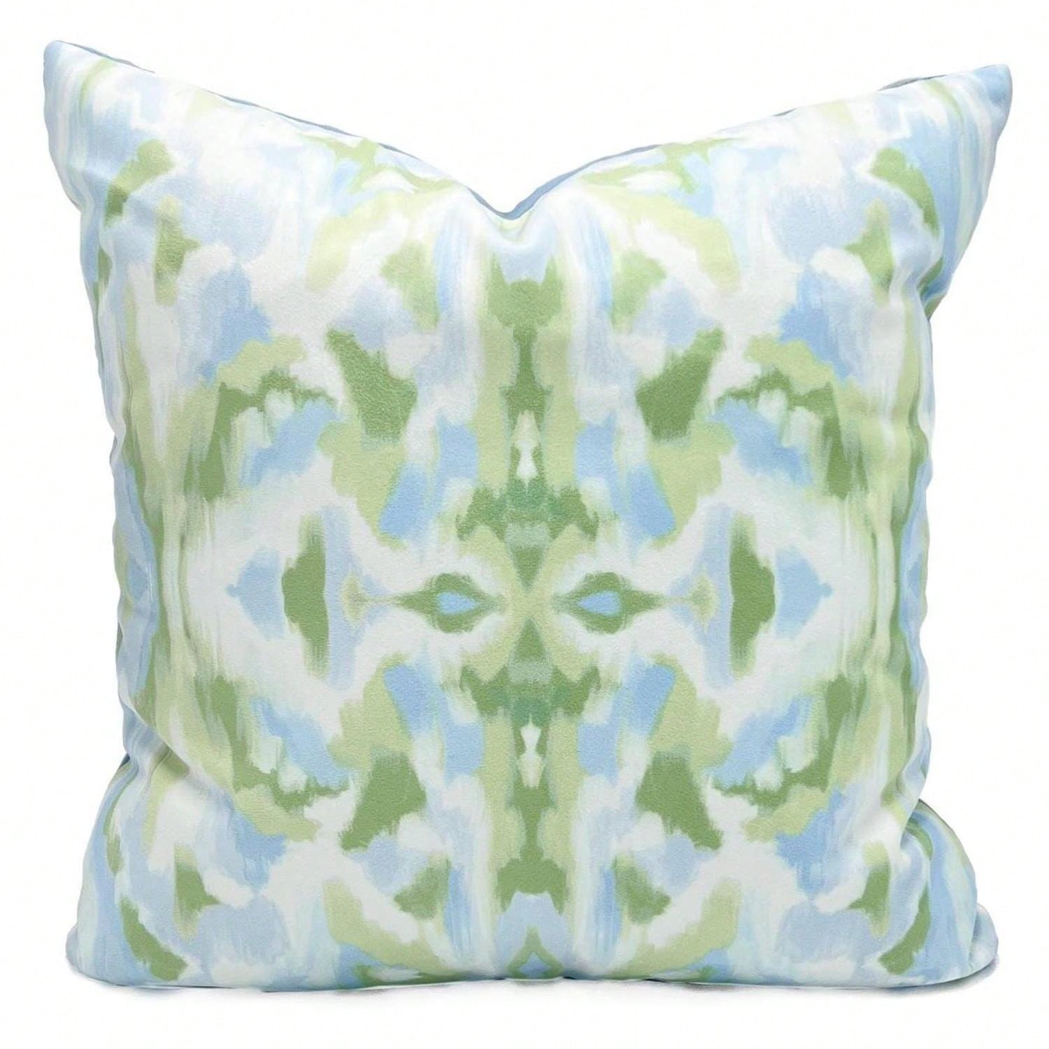 CKnight [Room Decor Pillow]Spearmint Kaleidoscope Pillow Powder Blue Mint Kaleidoscope Pillow T1rendy Throw Pillow