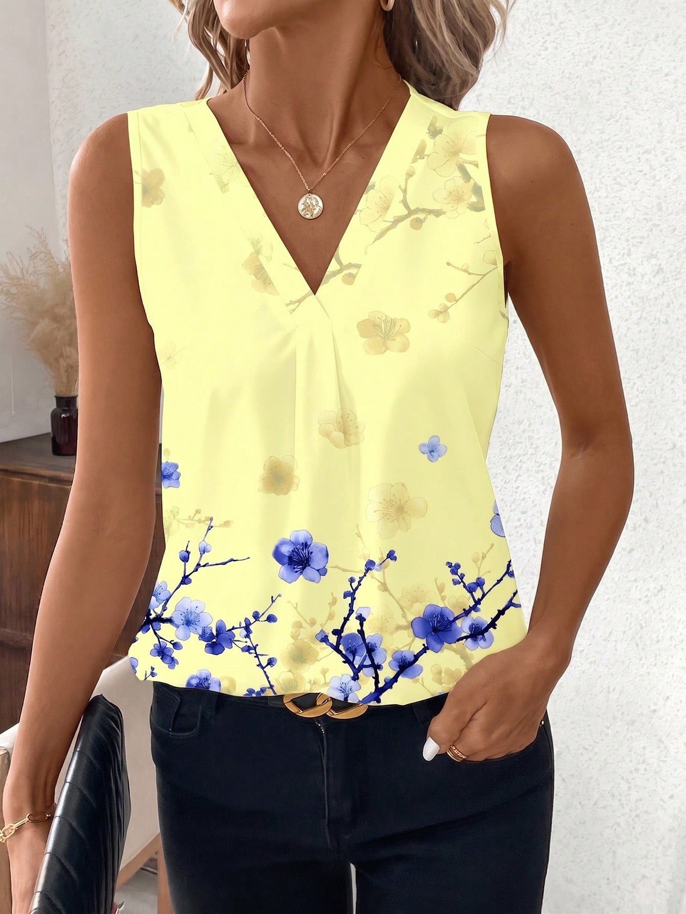Clasi Plus Size Summer Casual Striped Print Sleeveless Shirt Women's Tops And Blouses For Women Elegant Blouse Modern Formal Work White