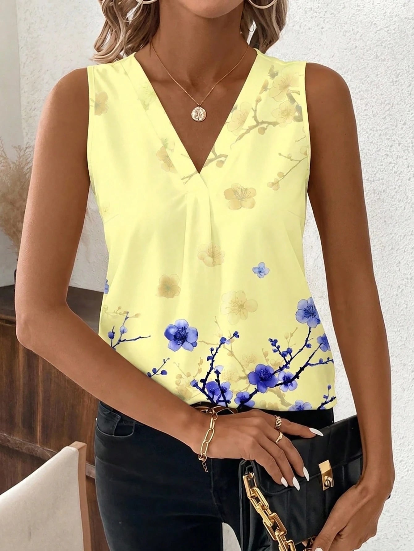 Clasi Plus Size Summer Casual Striped Print Sleeveless Shirt Women's Tops And Blouses For Women Elegant Blouse Modern Formal Work White