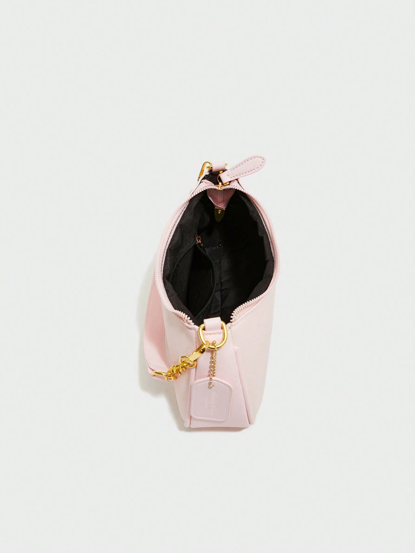 Classic Solid Color PU Waterproof Fabric, Decorated With Letter Pattern And Faux Pearl Bow Pendant, Fashionable Design, Can Be Used As Shoulder Bag, Square Bag, Ladies Wallet, Suitable For Shopping, O