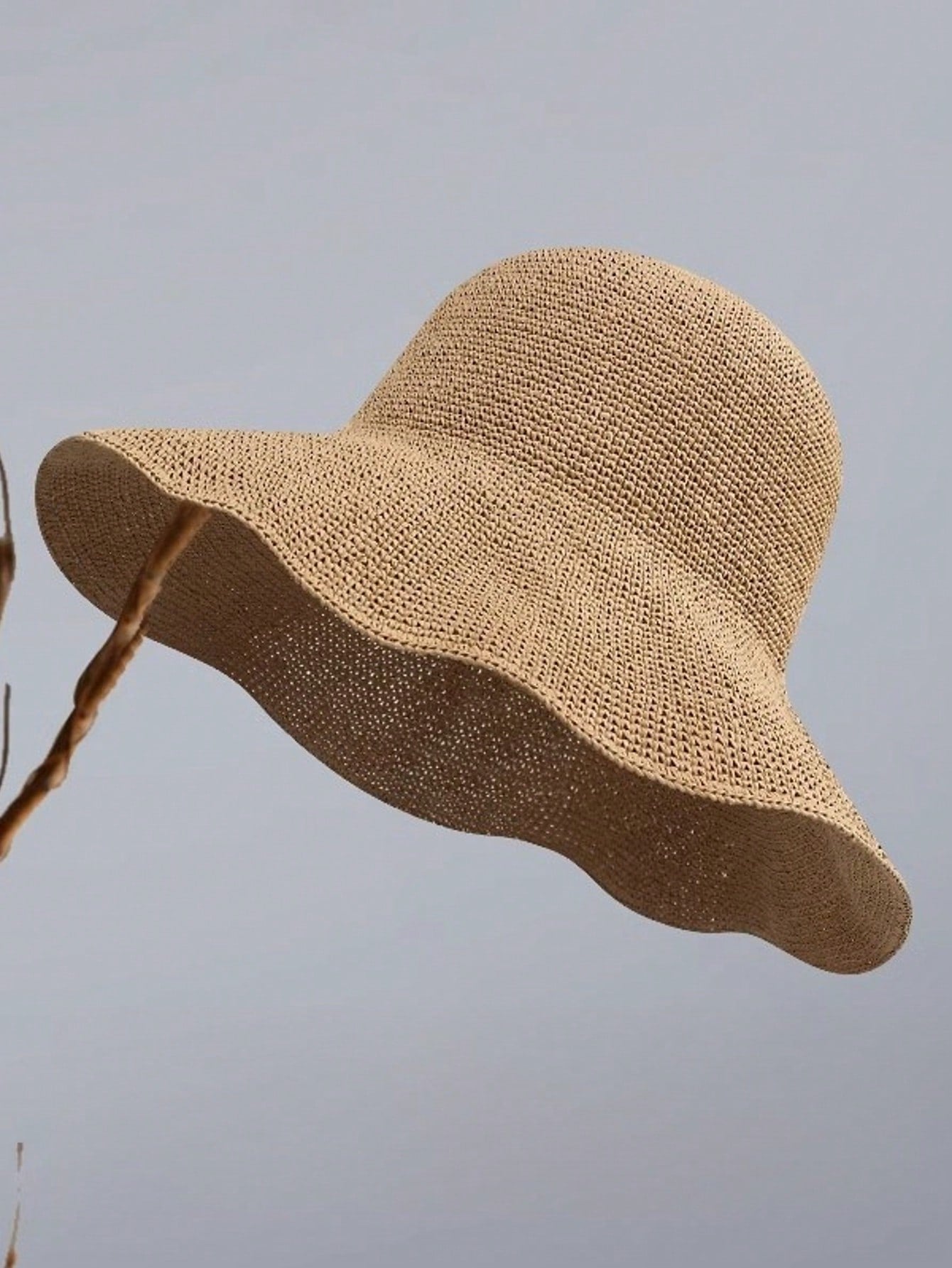 Classic Straw Braid Hat, Women's Beach Sun Hat, Versatile Bucket Hat, UV Protection, Spring/Summer, Vacationcore