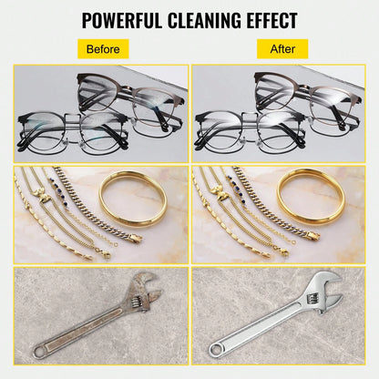 Cleaner 2L Digital Ultrasonic Parts Cleaner With Timer 40kHz Professional 304 Stainless Steel Cleaner 110V For Jewelry Watch Glasses Diamond Eyeglass Small Parts Cleaning