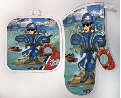 Pot Holder & Oven Mitt Set