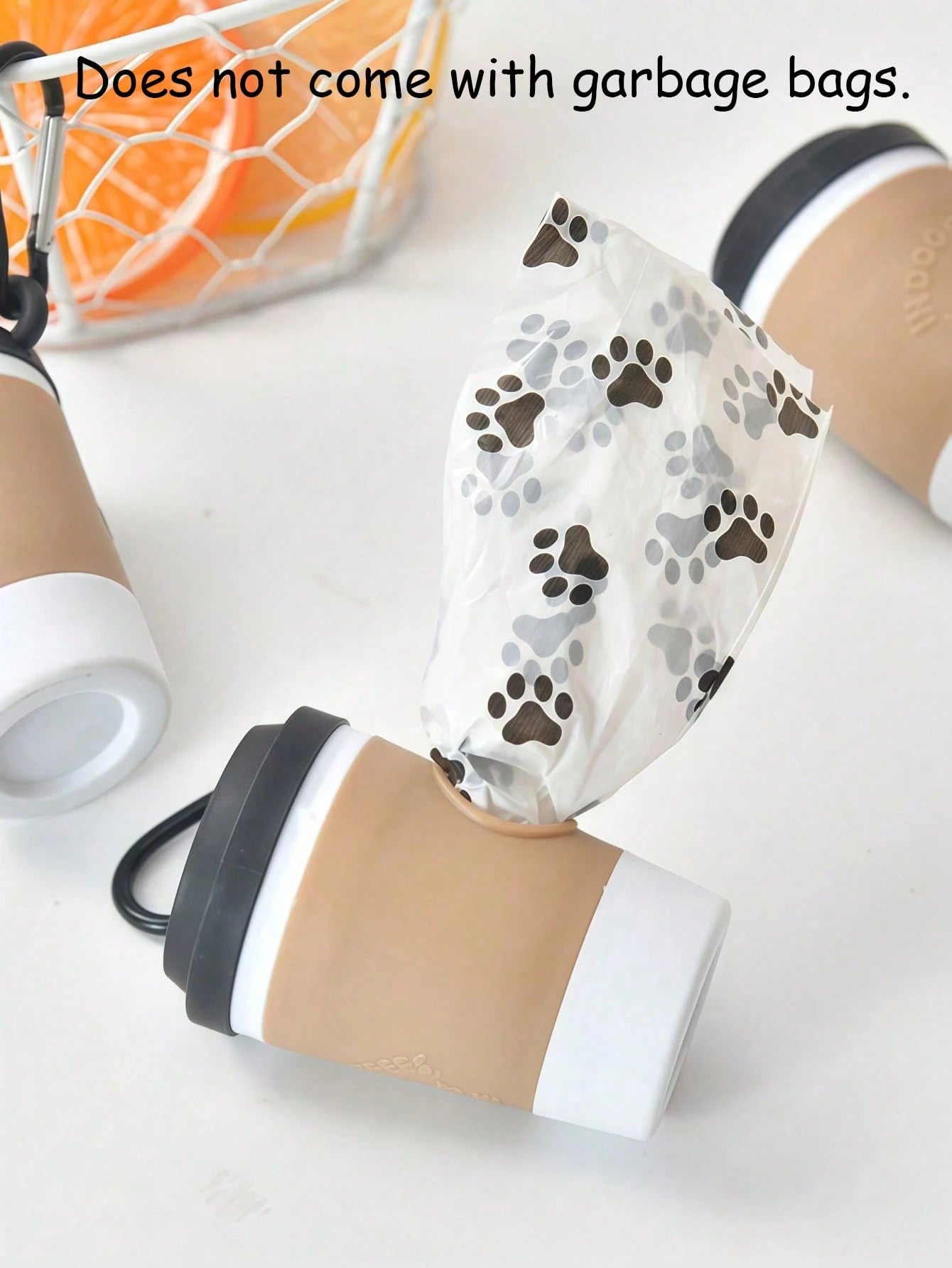 Coffee Cup Pet Waste Bag Dispenser Portable Outdoor Dog Walking Poop Bag Storage(There Are No Trash Bags)