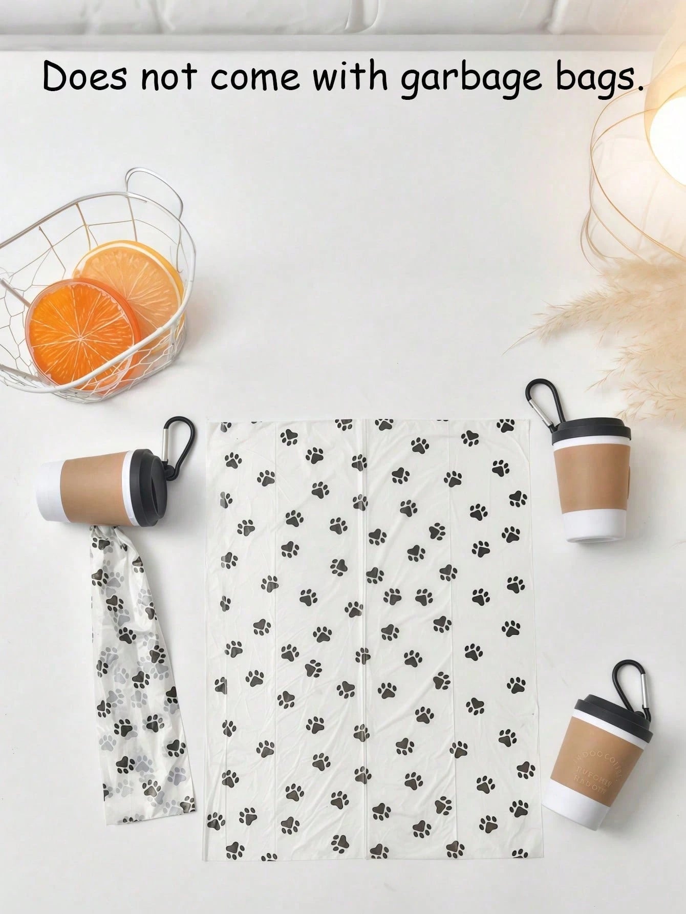 Coffee Cup Pet Waste Bag Dispenser Portable Outdoor Dog Walking Poop Bag Storage(There Are No Trash Bags)