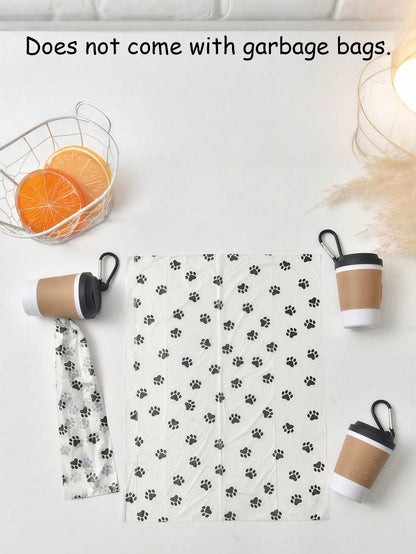 Coffee Cup Pet Waste Bag Dispenser Portable Outdoor Dog Walking Poop Bag Storage(There Are No Trash Bags)