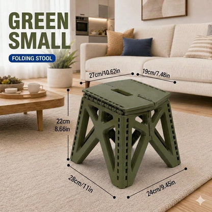 Collapsible Outdoor Folding Stool, Portable Multifunctional Seat For Camping, Picnic, Travel, Fishing& Backyard Use, Lightweight& Sturdy, Easy Storage& Stackable, Various Colors Available