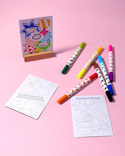 Colour Your Own Adult Affirmation Cards