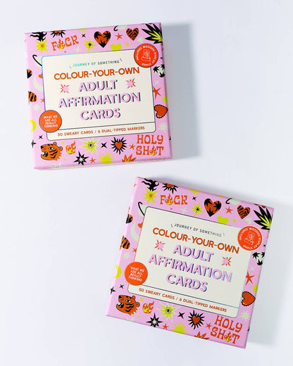 Colour Your Own Adult Affirmation Cards