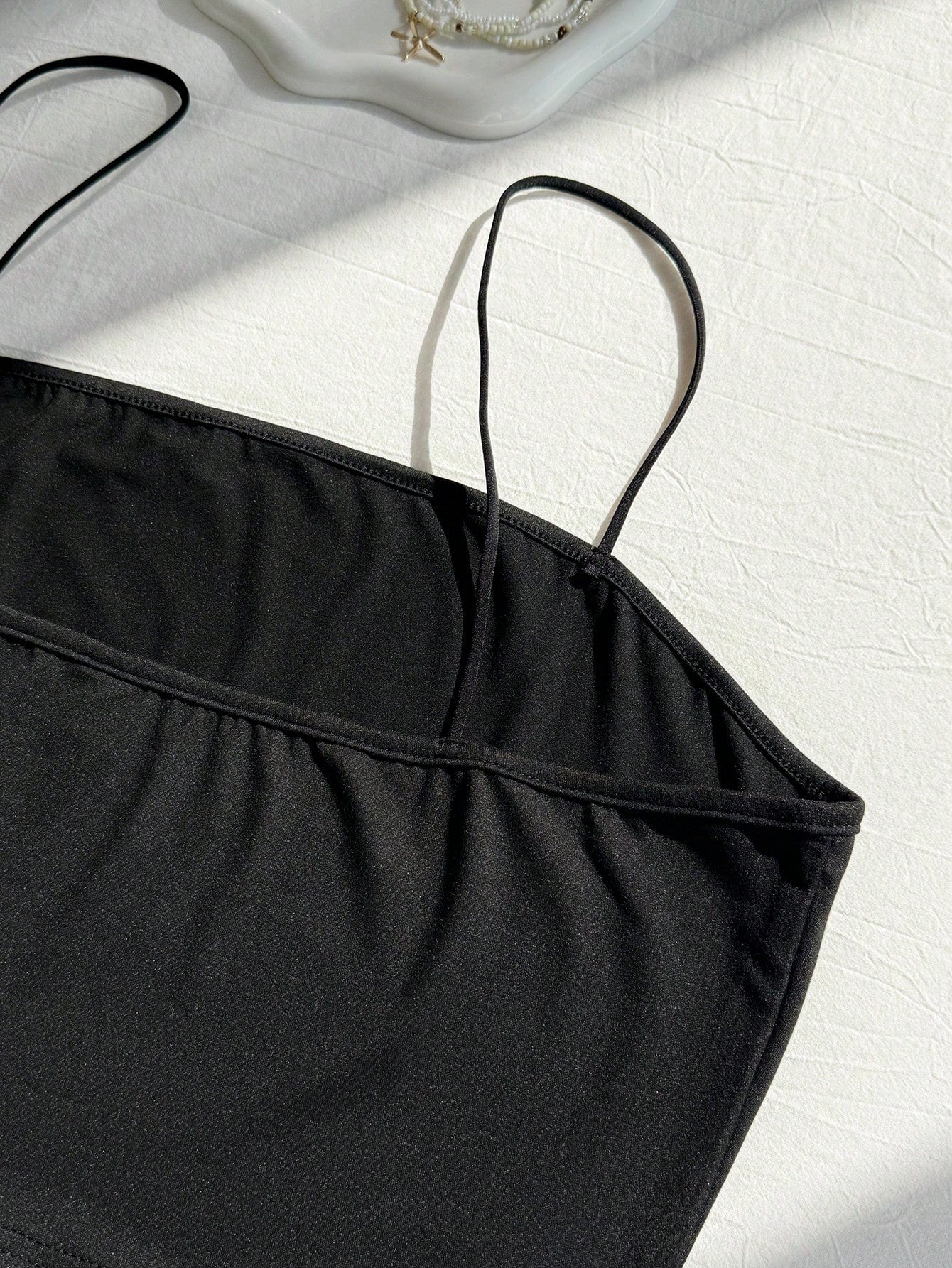 Comfortcana Plus Solid Crop Cami Top