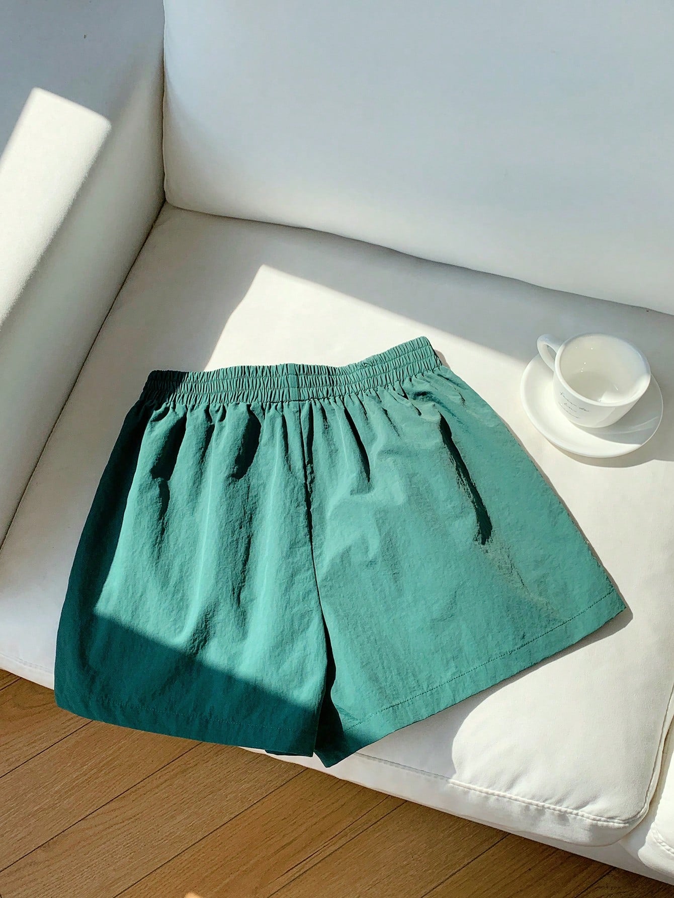Comfortcana Women's Elastic Waist Side Stripe Casual Shorts