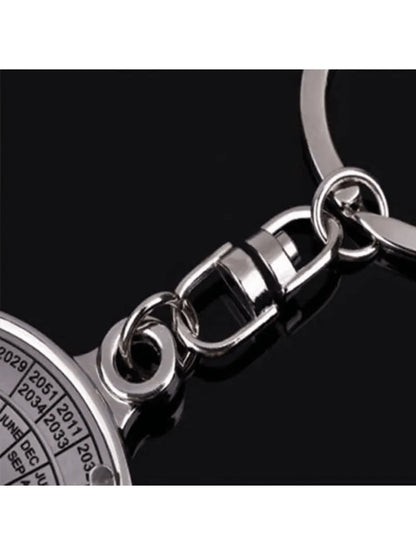 Compass & Perpetual Calendar Shaped Keychain, Small Gift, Bag Pendant Diy