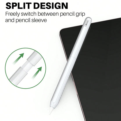Compatible With Apple Pencil Pro & 2nd Generation Pencil, 2-Section Silicone Protective Sleeve