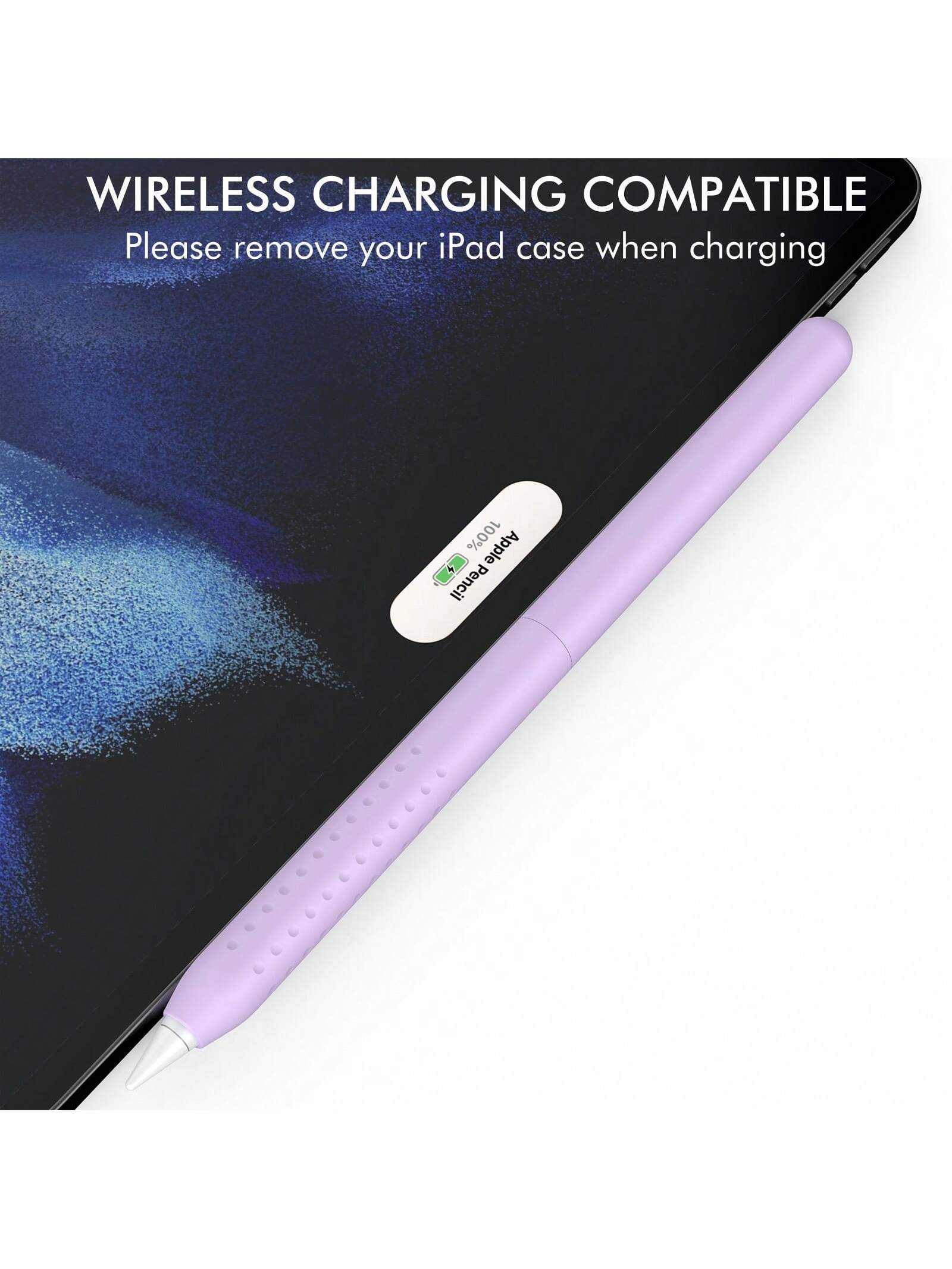 Compatible With Apple Pencil Pro & 2nd Generation Pencil, 2-Section Silicone Protective Sleeve