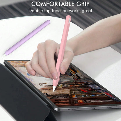 Compatible With Apple Pencil Pro & 2nd Generation Pencil, 2-Section Silicone Protective Sleeve
