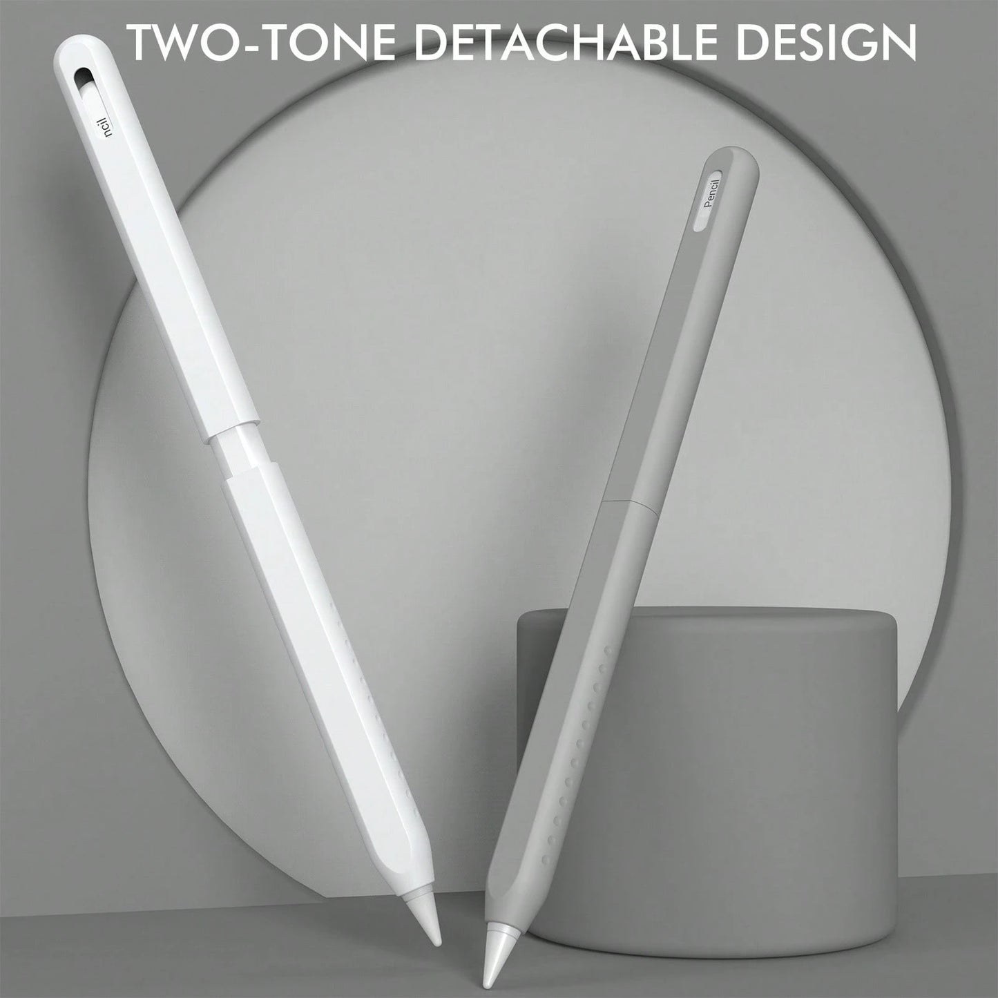 Compatible With Apple Pencil Pro & 2nd Generation Pencil, 2-Section Silicone Protective Sleeve