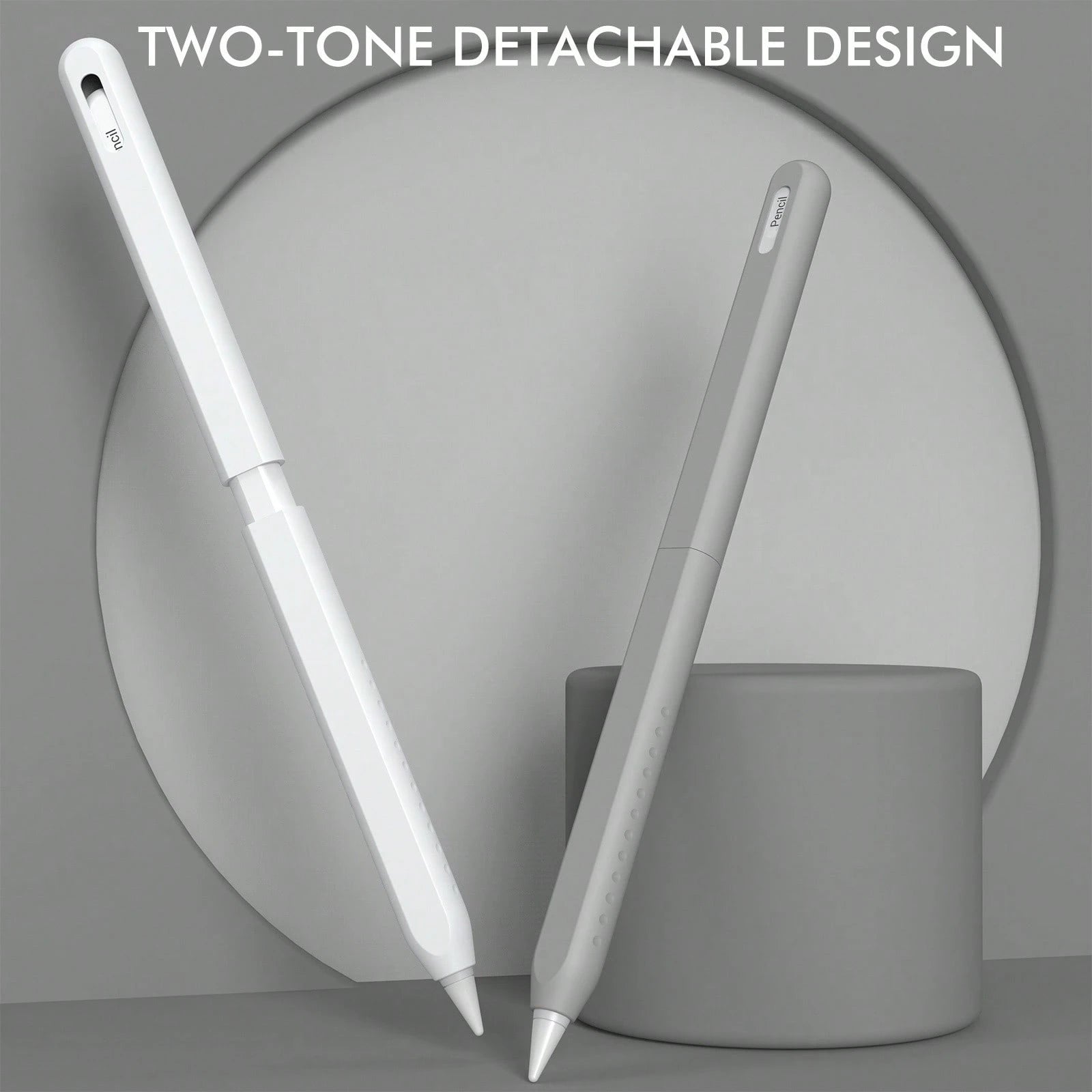 Compatible With Apple Pencil Pro & 2nd Generation Pencil, 2-Section Silicone Protective Sleeve