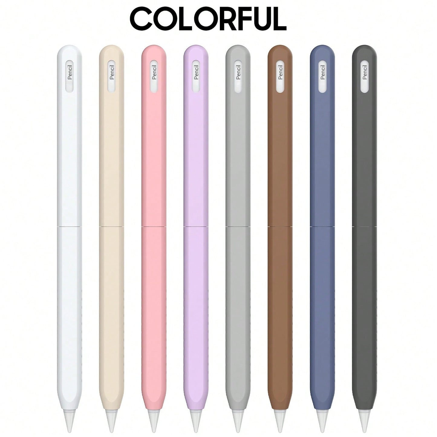 Compatible With Apple Pencil Pro & 2nd Generation Pencil, 2-Section Silicone Protective Sleeve