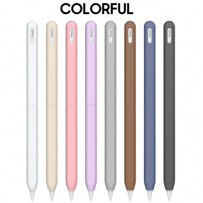 Compatible With Apple Pencil Pro & 2nd Generation Pencil, 2-Section Silicone Protective Sleeve