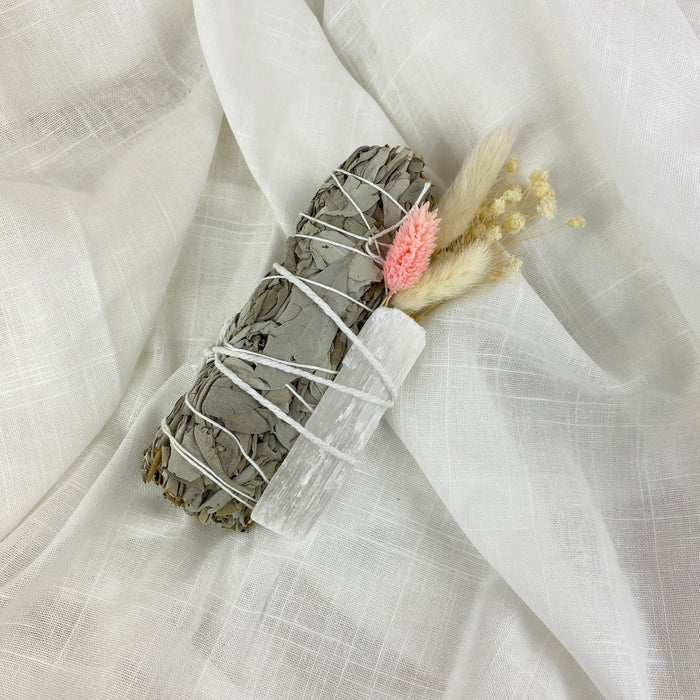 Complete Cleansing Smudging + Crystal Kit