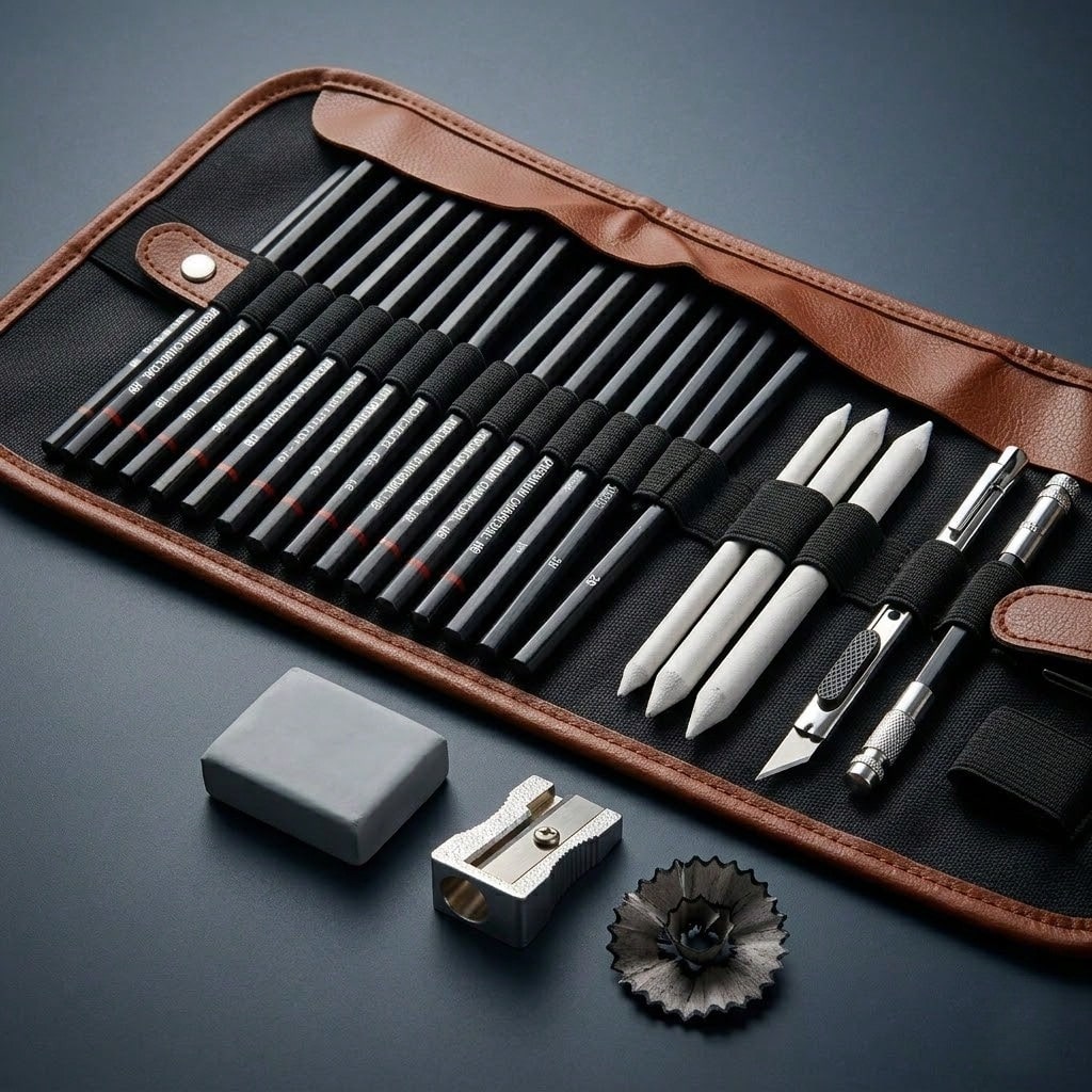 Complete Set Of 23/30 Artist Sketch Sets- A Painting Supplies Set That Integrates Professional Pencils And Accessories- The Perfect Art Gift For Adults, Beginners, And Creative Professionals