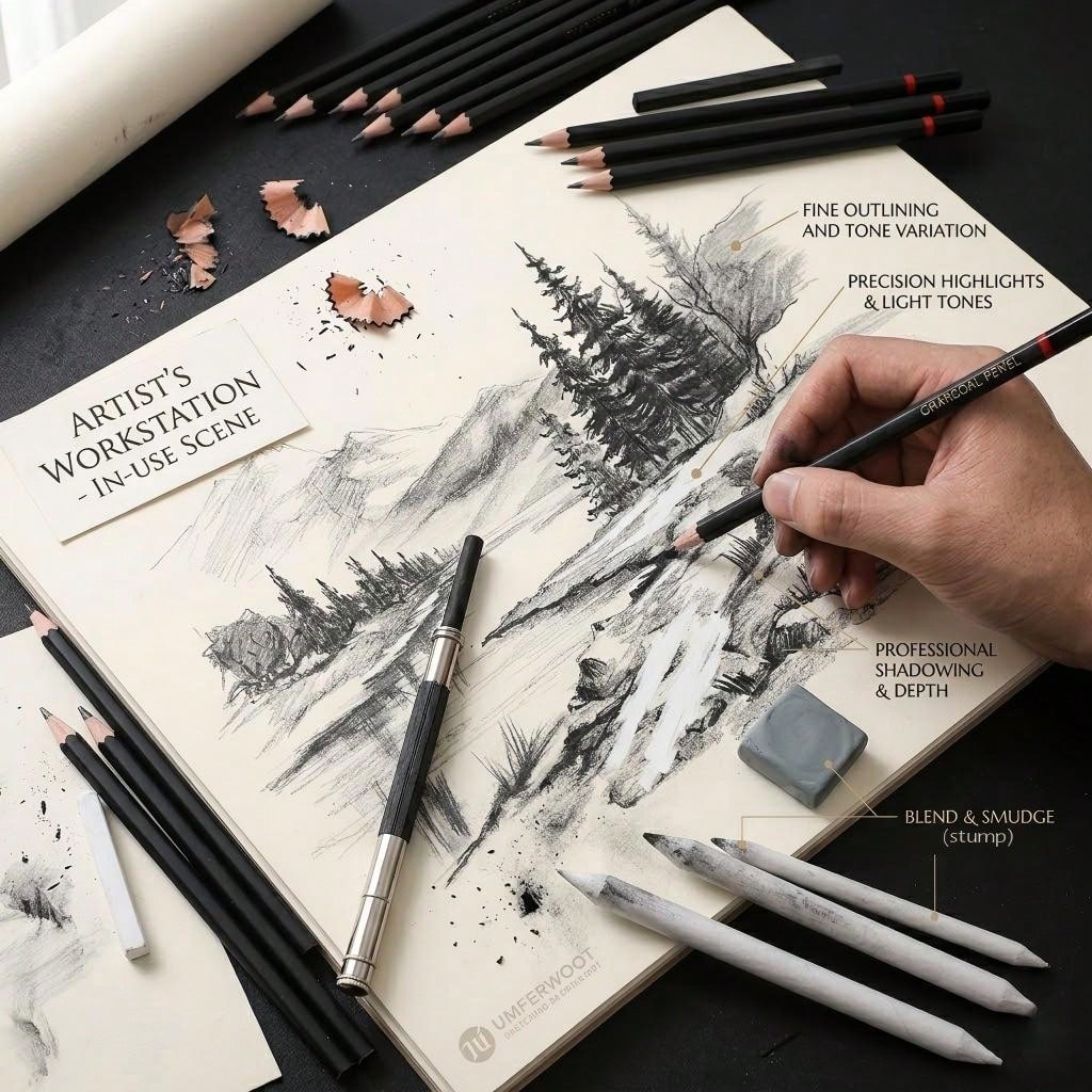 Complete Set Of 23/30 Artist Sketch Sets- A Painting Supplies Set That Integrates Professional Pencils And Accessories- The Perfect Art Gift For Adults, Beginners, And Creative Professionals