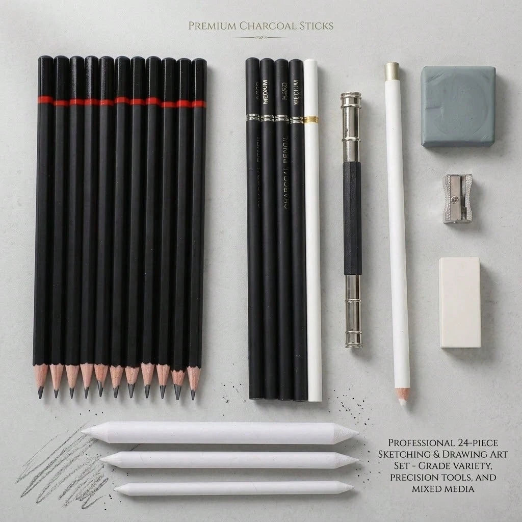 Complete Set Of 23/30 Artist Sketch Sets- A Painting Supplies Set That Integrates Professional Pencils And Accessories- The Perfect Art Gift For Adults, Beginners, And Creative Professionals